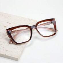 1pc New Fashion Women's Reading Glasses, Butterfly Frame Design With Floral Spring Temples, Classic With Fashionable Touch, Comfortable Daily Reading Glasses - Violet Purple - View 5