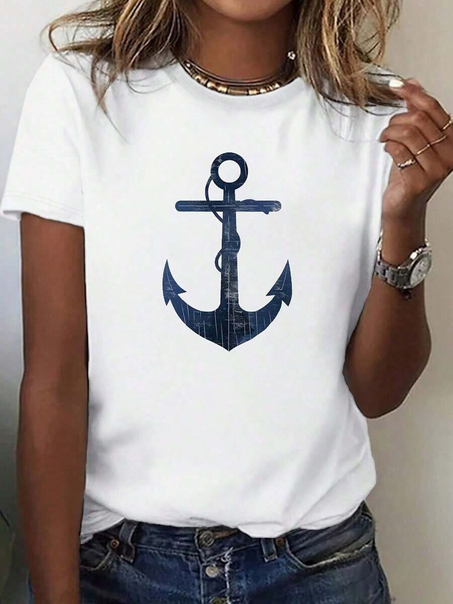 Camiseta de Mujer para el Día de San Patricio, Camiseta Retro con Trébol de la Suerte, Ropa de Mujer, Camiseta Gráfica para el Día de San Patricio, Ropa Casual para Todas las Temporadas, Cómoda, Suave, Manga Corta, Cuello Redondo, 100% Algodón - Blanco - Ver 1
