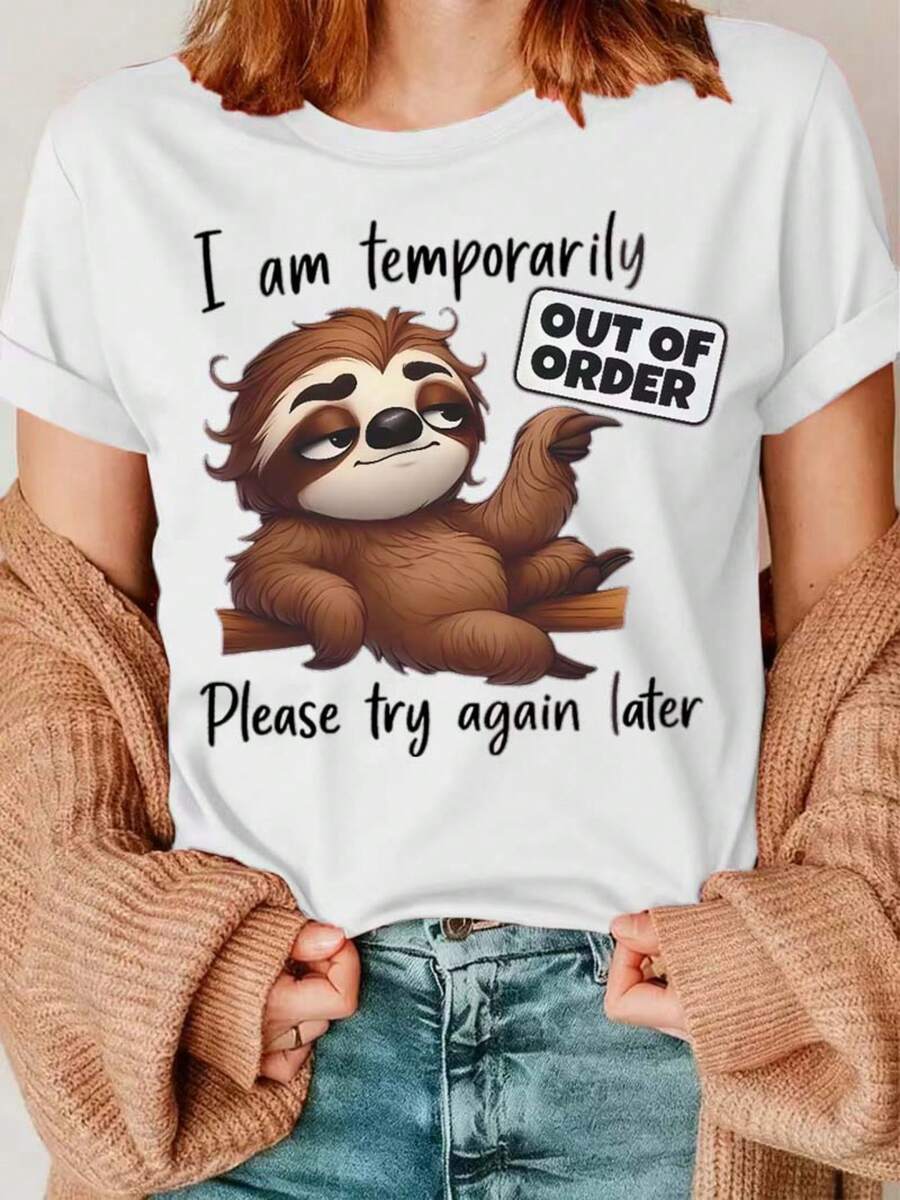 Camiseta de talla grande para mujer, casual y de moda con estampado, en tallas 0-8XL, capa base de moda para salidas diarias, estilo, adecuada para todas las estaciones, ropa casual, camiseta de manga corta y cuello redondo disponible en varios colores, camiseta de talla grande para mujer, un regalo - Blanco - Ver 1