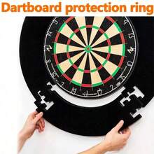 Protective Dartboard Darts Surround Wall Guard Protector Ring Plain Black 71cm - Default - View 2