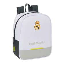 Real Madrid 皇家馬德里幼兒園背包，25/26 碼套裝，可適配拉桿箱（不含拉桿箱），主隔層帶拉鍊，帶證件卡槽，頂部提手，兒童尺寸，1 英寸加固底部 - 免費送貨 ✅ 西班牙大陸 24/48 小時送達 - 選項 1 - 查看 2