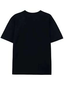 Camiseta de algodón puro para mujer, camiseta de algodón puro para mujer, camiseta con estampado de perro husky feliz, ropa de mujer de manga corta y cuello redondo, moderna, a la moda, versátil, casual y cómoda, adecuada para el uso diario en casa, salidas, viajes y vacaciones. |   Diseño exquisito |   Suelto y cómodo |   Fácil de combinar | - Negro - Ver 2