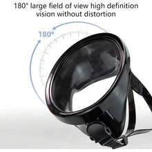 1pc Adult Universal Large Frame High-Definition Diving Mask Fisherman Freediving Snorkeling Mask PVC Waterproof Goggles - Multicolor - View 3