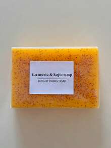 100g Jabón hecho a mano de cúrcuma y limón, adecuado para rostro, baño y limpieza, con espuma rica, limpieza profunda y piel suave, artesanal con aceites esenciales - Jabón de cúrcuma y limón - Ver 8