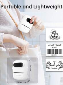 Máy in nhãn dán mini không dây Marklife P50 dành cho doanh nghiệp nhỏ và văn phòng tại nhà, máy in nhãn dán nhiệt Bluetooth. - Nhiều màu - Xem 7