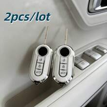 2个/套汽车钥匙套，适用于菲亚特500 Ducato Panda 500L Punto Lancia Musa，仅适用于图中所示的汽车钥匙。 - 彩色 - 查看 6