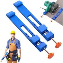 1/2 Pack Universal Circular Saw Guide Rail, Adjustable Track Saw Base For Precision Straight Cutting, Heavy Duty Woodworking Tools - A - View 6