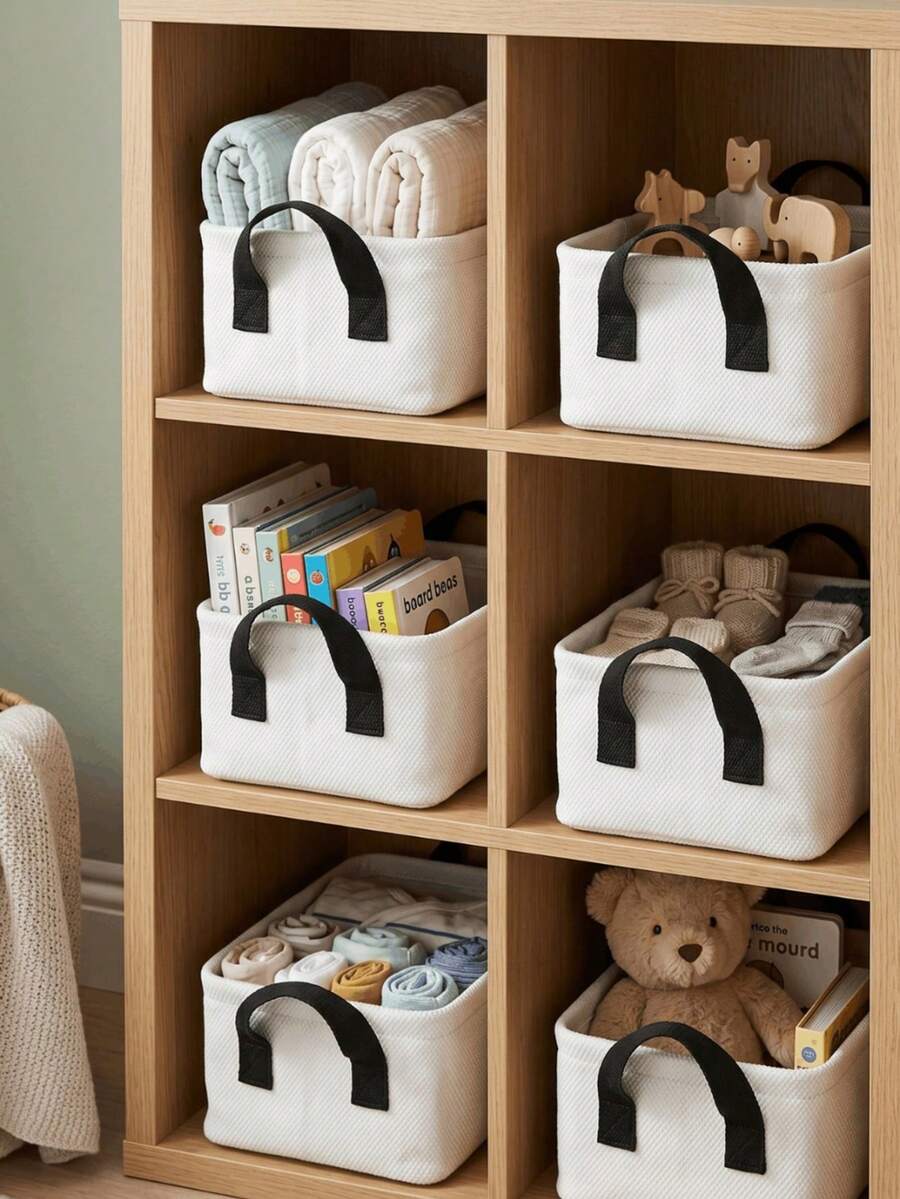 Jute Fabric Bathroom Organizer Basket Decorative Multipurpose Organizer Box - Flat Basket - View 1