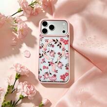 Magnetic Flower 17/16/15/14/13/12 Pro Max Phone Case, Magnetic Charging Protective Cover, Transparent Minimalist Elegant Anti-Drop - Multicolor 4 - View 2