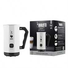 Bialetti 4432 - Espumador de leche Electrisk de crema suave, 150 ml/300 ml, color - Blanco - Ver 3