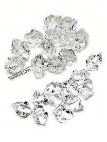 50/100/200 Pcs Acrylic Faux Ice Stones, Fake Gemstone Diamond Fillers, Small Vase Filler & Table Scatters For Fish Tank, Jewelry Box, Teacher's Day, Spring Party, Wedding, Photography Props, Home Decor - Multiple Items - View 4