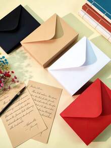 Minimalist Retro Kraft Paper Envelopes, Blank Greeting Cards, Invitations, Holiday Postcards - Rectangle - View 8