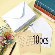 Minimalist Retro Kraft Paper Envelopes, Blank Greeting Cards, Invitations, Holiday Postcards - Rectangle - View 13