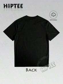 1 Piece Vintage Graphic T-Shirt 100% Cotton - Cowboy Style Rodeo T-Shirts "Somebody's Problem, Somebody's Goodbye", Retro Casual Cotton Short Sleeve T-Shirts For Women And Men, Casual Daily Wear, 180g - Women's Summer Graphic Letter Print T-Shirts. - 黑色 - 查看 3