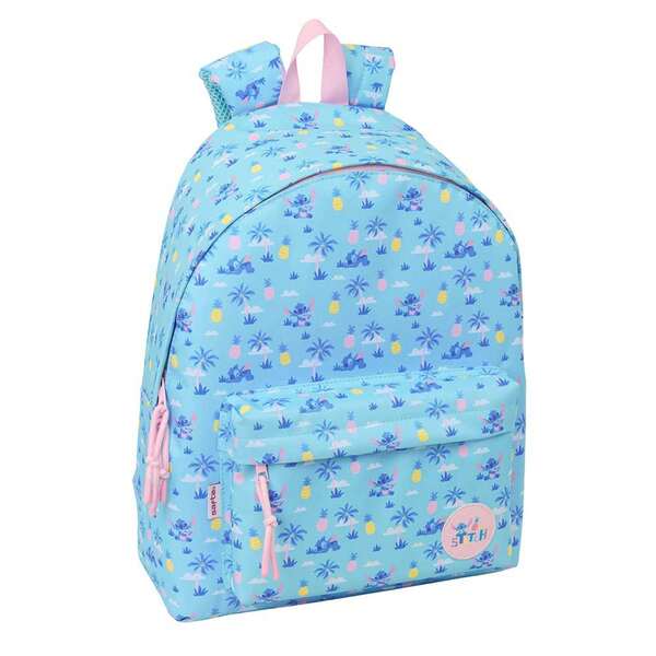 Safta Disney | School Backpack Nursery Stitch Adaptable To Trolley Main Compartment With Zipper, Ergonomic And Padded, Bottle Holder Pockets, Front Pocket, Double Zipper Pull, Kids