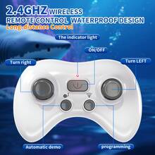 2.4Ghz Remote Control Shark Toys For Kids, 1:18 Scale High Simulation Shark For Pool, Bath Toys For Toddlers, Electronic RC Sea Animal, Outdoor Water Gifts, Water Play, Bath Time Fun, Interactive Play, Durable Plastic, Outdoor Play, Family Fun - Black - View 4