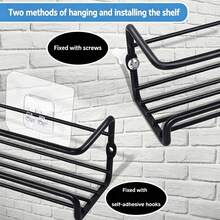Estantería para especias de metal de 4 niveles de gran resistencia | Organizador de almacenamiento para encimera con diseño de almacenamiento vertical para ahorrar espacio, adecuado para botellas de especias, utensilios de cocina y herramientas de repostería (montable en pared, estantes ajustables) - Multicolor - Ver 12