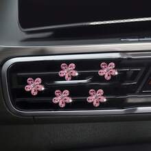 1 pezzo Scatola portaoggetti multifunzionale per sedile auto, realizzata in pelle PU, include portabicchiere, slot per telefono, portaombrello, portarifiuti, mantiene ordinato l'interno dell'auto - 3/5 pezzi di fermaglio decorativo a forma di fiore di cristallo - View 11