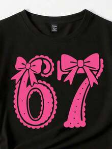 ClassicCamiseta básica de manga corta para mujer con estampados casuales de moda, como tablero de ajedrez, cara sonriente de dibujos animados, gráfico de monopatín y lema divertidoSummer Tee - Negro 6 - Ver 5