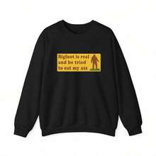 Funny Meme T-Shirt, Bigfoot T-Shirt Is Real GGH9 R1BC - White - View 6