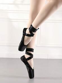 Sepatu Balet Pointe, Sepatu Balet Hitam Elegan - Hitam - View 2