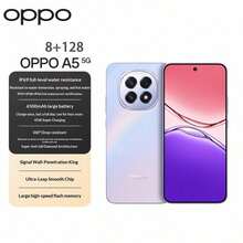 OPPO A5 5G，IP69 级防水，360° 防摔，6500mAh 长续航电池，信号穿透力强，运行流畅，蓝/粉/黑配色，8+128GB/8+256GB 存储组合 - 多色的 - 查看 9