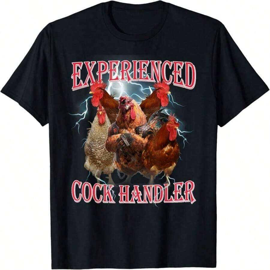 Camiseta gráfica de los 90 con un meme divertido de un mapache, estilo "Physically Thicc" (pirata). - Verde militar - Ver 1