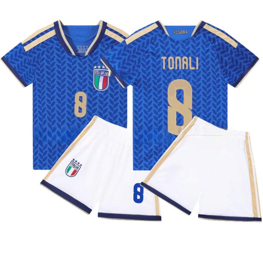Number Vest, Competition Vest - Italy Home Number 8 - View 1