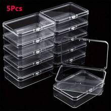 Bộ 12/8/5/3/1 hộp đựng trang sức dung tích lớn - Chất liệu nhựa trong suốt có nắp gập, thích hợp để sắp xếp các vật dụng nhỏ, đồ thủ công, trang sức và phụ kiện kim khí - Giải pháp lưu trữ bền bỉ và dễ sử dụng. - Hộp lưu trữ - Xem 9