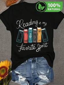 100% Algodón Premium 180g .¡Oferta Especial!Playera.Camiseta Negra Unisex con Diseño de Libros para Amantes de la Lectura Frase Divertida Ideal para Regalo de Bibliófilos Moda Casual para Jóvenes y Adultos Ropa Cómoda para el Día a Día Estilo Único en Ropa de Hombre Mujer y Adolescentes Camiseta Streetwear Unisex Ideal para Conciertos y Regalo - Negro - Ver 1
