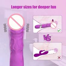 9.05 Inch Realistic Dildo Vibrator Clit Stimulation Vibrating G-Spot Massager Vagina Stimulator Nipples Clitoris Massage Wand Adult Rechargeable Sex Toys For Women Masturbation Couples - 均碼 - 查看 5