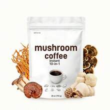 Miriyalyad Organic Instant Arabica Mushroom Coffee, 10 Functional Mushrooms Blend, Non-GMO Filler Free Coffee Powder - 1PCS - View 3