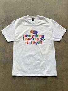 Simple And Fashionable Women's T-Shirt, Suitable For Summer. - 白色 - 查看 1