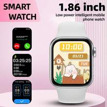 1pc 1.83-Inch Full Touch Screen Smart Watch, Unisex, Supports Wireless Calling, Message Notifications, Calorie And Distance Tracking, Multiple Sports Modes, Remote Camera, Music Control, Silicone Strap, Compatible With Android/IOS, Perfect Holiday Gift - Multicolor - View 12