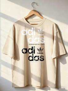 Casual And Sporty Short-Sleeved T-Shirt,  Short-Sleeved T-Shirt For Spring And Summer 2026, Made In Mexico, 180 Grams. Cartoon Print, Couple Design, Suitable For Indoor Or Outdoor Wear. Crew Neck, Unisex, Ideal For Office And Leisure. One-Piece Pack. - APR-P631577SLNDXZGY639 - 查看 1