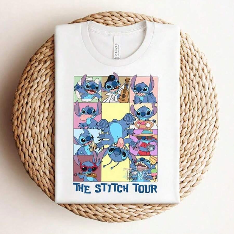 Stitch Tour Shirt, Stitch Shirt, Tour Shirt, Lilo And Stitch Tee, Disney Trip Shirt, Retro Disney Shirt, Disney Trip Shirt--Disneys Disneyland Paris The Magic Kingdom Disneyesque The House Of Mouse Mickey Mouse Empire Modest Summer Outfits Take That T Shirt Summer Coord Tops For Women Summer Summer Clothes Women Summer Clothes Summer Tops Summer Tops Women Summer Co Ord Summer Top Summer Outfits White Top Black Top Holiday Outfits For Women Tops For Women Summer Holiday Gifts Valentine's Day Gifts Earth Day Gifts Oktoberfest Gifts Summer Bank Holiday Gifts - trắng - Xem 1
