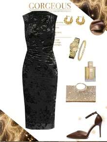 Women Midi Dresses - Negro 2 - View 11