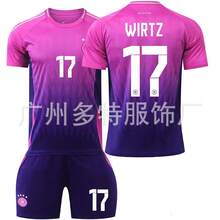 2425 German Away Pink Jersey Number 13 Müller, Number 7, Number 8 Kroos, Wirtz, Number 17 Football Kit Set - Không có cỡ tất - Xem 6