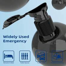 Pee Bottles For Men, Adjustable Emergency Urinal, Car Pee Bottle For Men And Women, 2-Piece Set Portable Toilet For Car, Shrinkable Personal Mobile Toilet,Urine Bottle - Black - View 4