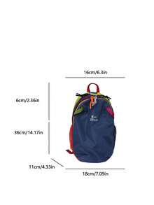 1 chiếc, balo cỡ lớn 18cm*11cm*36cm, túi đeo chéo phối màu thời trang, túi đeo vai cho học sinh, túi du lịch, balo thể thao leo núi, thích hợp cho lễ Halloween. - Nhiều màu - Xem 8