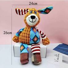 1/2/3pcs (Random Color) Pet Plush Knotted Toys, Medium/Small Dog Chew Toys With Sound - Multicolor - View 23