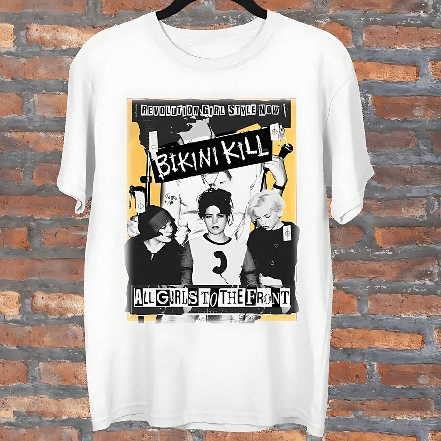 Bikini Kill Band Gift For Fan Unisex T-Shirt Size S-3XL - White - View 1