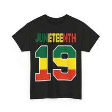 Camiseta del 19 de junio, Camiseta Afroamericana Juneteenth 1865 para Hombres y Mujeres - Negro - Ver 1