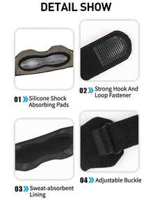 1pc Adjustable Comfortable Lightweight Sports Knee Pad For Running, Fitness, Basketball, Badminton - Multicolor - View 8