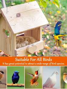 1pc Bird Nesting Material - Bird Nesting Pad, Hummingbird Nesting Material, Gold Wire Material, Finch Nesting Material, Parrot Nesting Material, Suitable For Bird Cages, Gardens And Tree Trunks, 40g - View 2