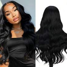 MECRY 13*4 18-Inch Orange Loose Wavy Hair Wig, 200% Density Glue-Free Wig, 350# Closed Lace Wig, Pre-Pulled Short Body Wavy Hair Wig, Brazilian Type Forehead Mixed Hair Texture, 12-Inch Wavy Hair, Suitable For Women - 1B - View 7
