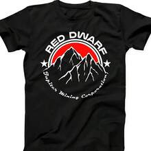 Redss Dwarfss Jupiter Mining Retro 80's TV Programme Gift Tee Black T Shirt 108 - Black - View 1