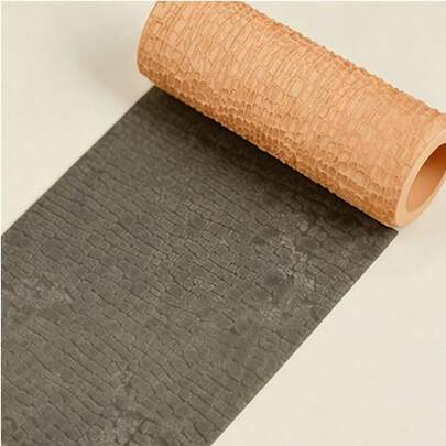 1pc Miniature Pebble Texture Roller, Natural Landscape Texture Roller, A Must-Have For Craft Enthusiasts, Exquisitely Crafted Texture Decoration Patterns, High-Quality Roller, Suitable For Earrings, Pendants, Holiday Craft Accessories, Durable Plastic Mold, A Perfect Gift For Craft Lovers, Add Delicate Decorative Touches To Your Pottery And Clay Boards, Clay Mold