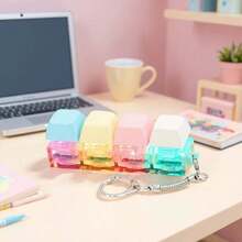 Móc khóa bàn phím màu pastel dễ thương với âm thanh click, thiết kế phím mềm mại, phụ kiện trang trí túi xách độc đáo dành cho người đam mê công nghệ. - Nhiều màu - Xem 3