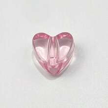 60pcs Transparent Candy Color Heart Acrylic Beads, Clear Love Shaped Spacer Beads For Jewelry Making Diy Bracelet Necklace - Multicolor - View 17